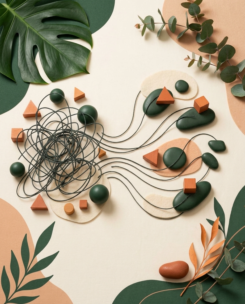 Minimalist illustration for ADHD Therapy
