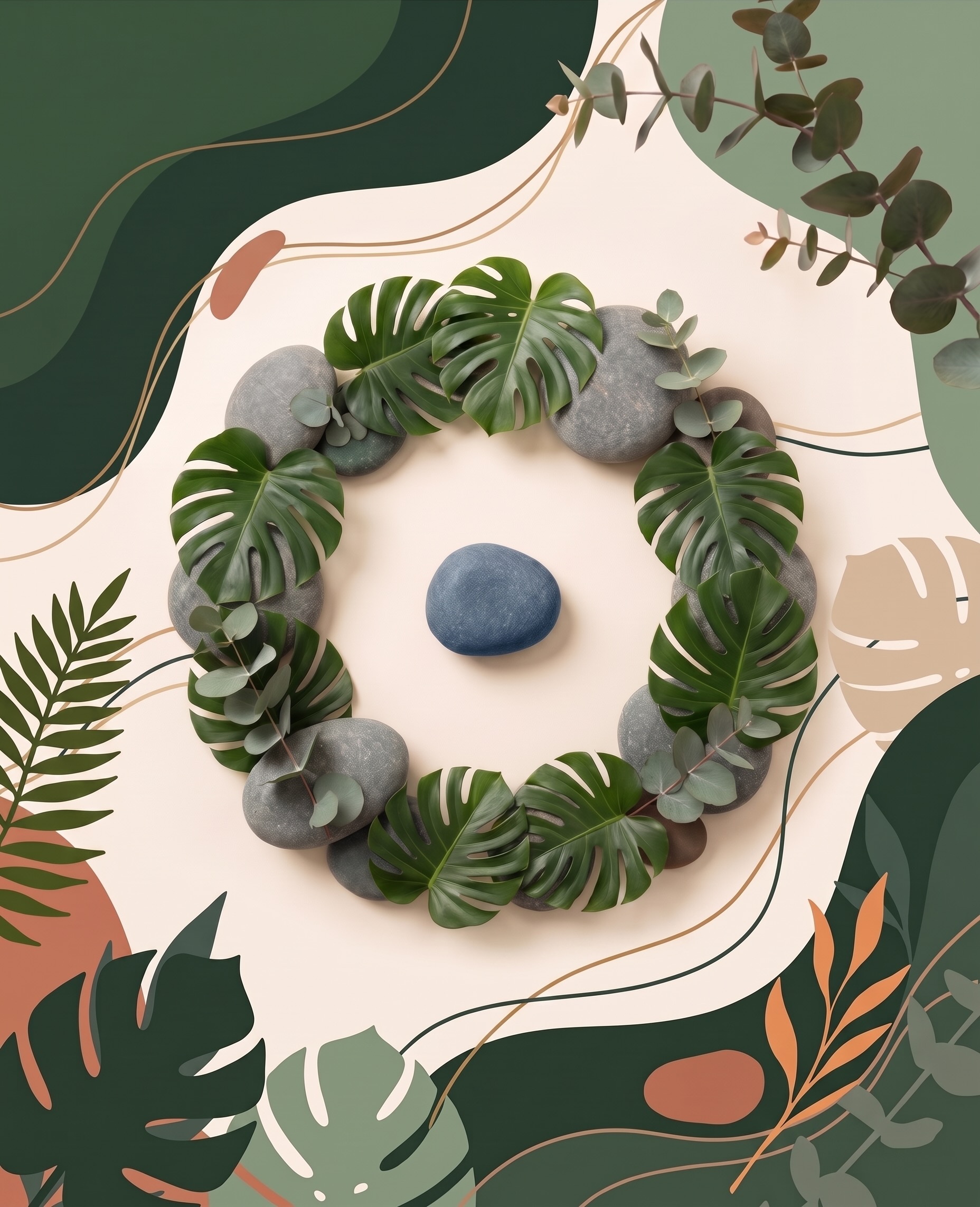 Minimalist illustration for Men's Therapy